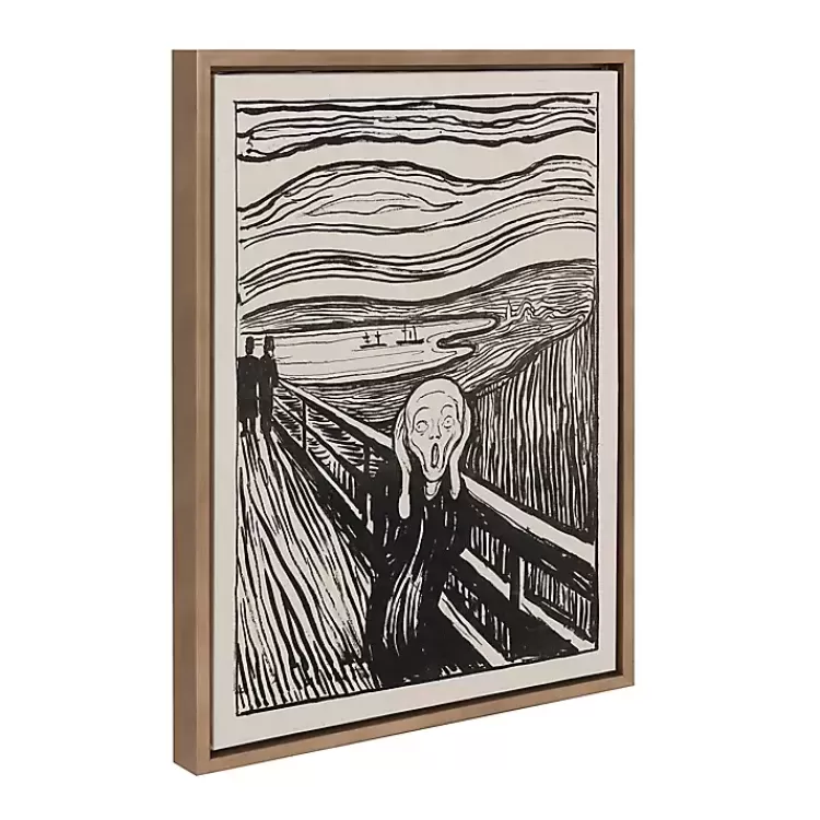 The Scream Framed Canvas Art Print>Kirklands Home Fashion