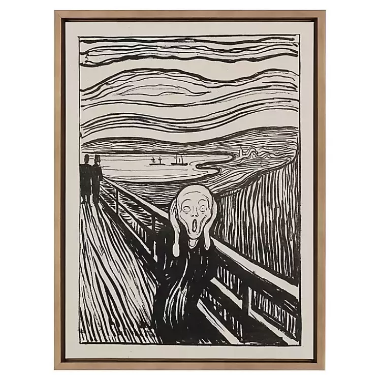 The Scream Framed Canvas Art Print>Kirklands Home Fashion