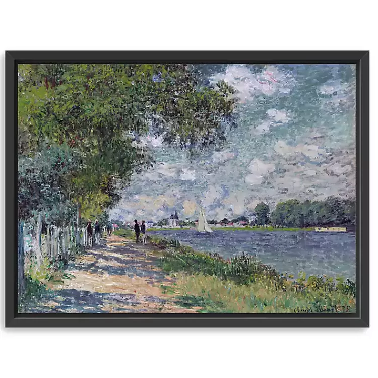 The Seine at Argenteuil Framed Canvas Art Print>Kirklands Home Clearance
