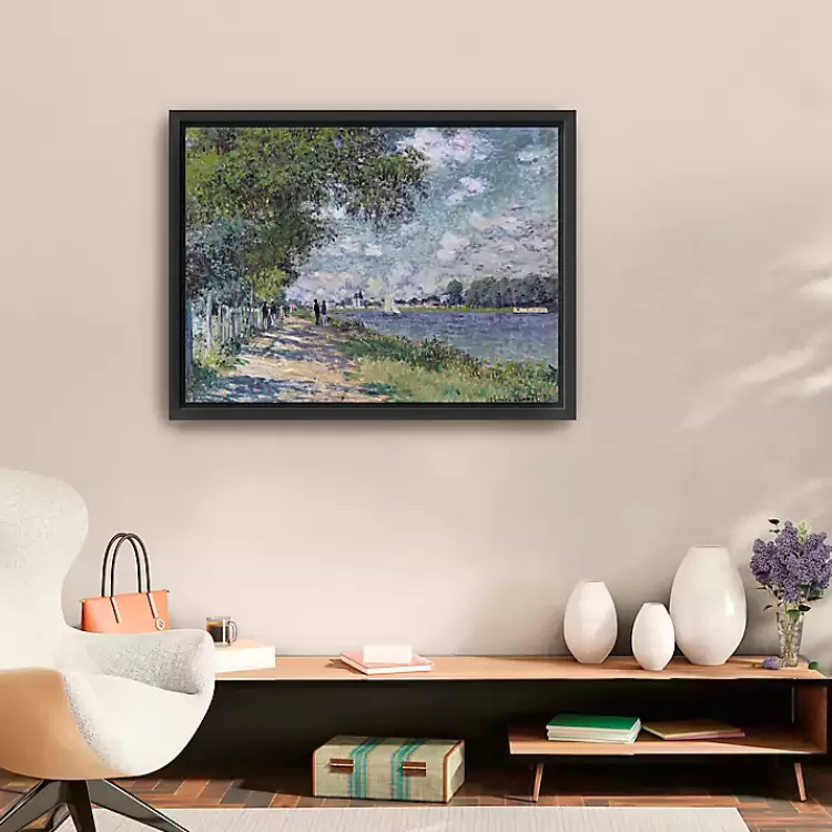 The Seine at Argenteuil Framed Canvas Art Print>Kirklands Home Clearance