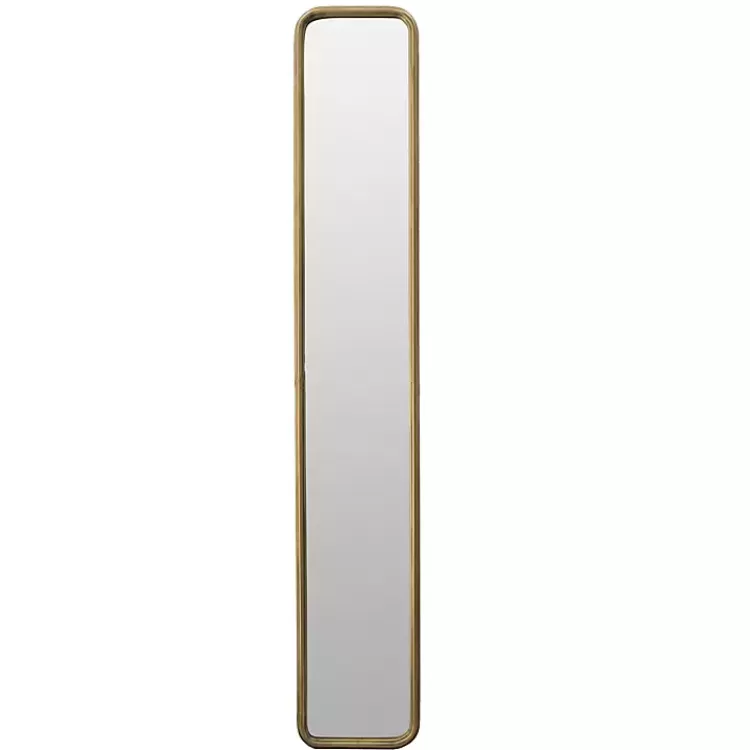 Thin Gold Metal Wall Mirror>Kirklands Home Online