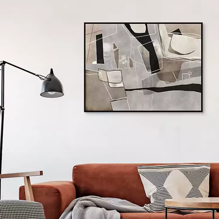 think_twice_framed_canvas_art_print_2.webp Think Twice Framed Canvas Art Print>Kirklands Home Cheap