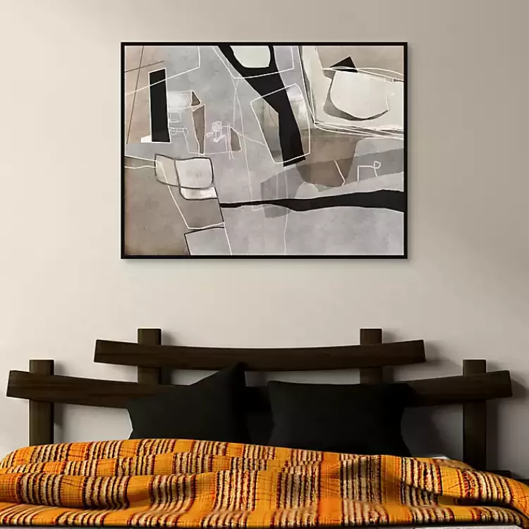think_twice_framed_canvas_art_print_3.webp Think Twice Framed Canvas Art Print>Kirklands Home Cheap