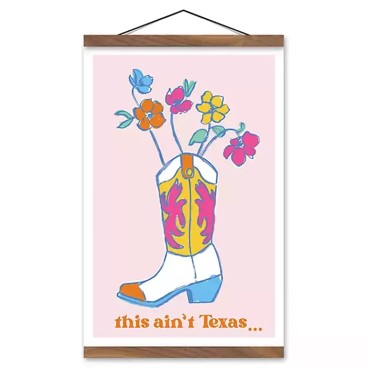 This Ain't Texas Cowboy Boot Hanging Wall Sign>Kirklands Home Clearance