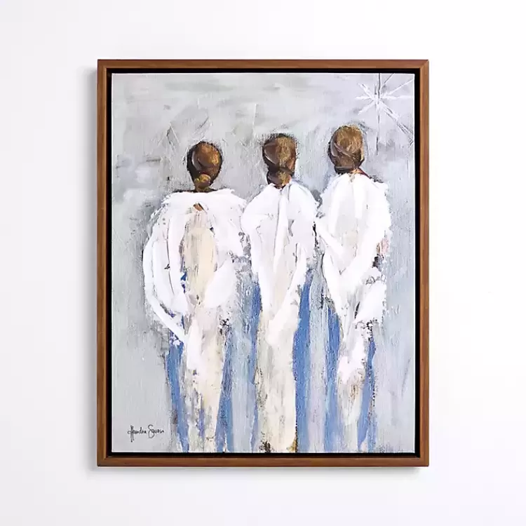Three Angels Framed Canvas Art Print>Kirklands Home Cheap