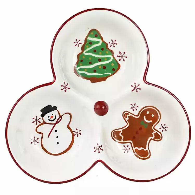 Three-Section Christmas Serving Platter>Kirklands Home Cheap