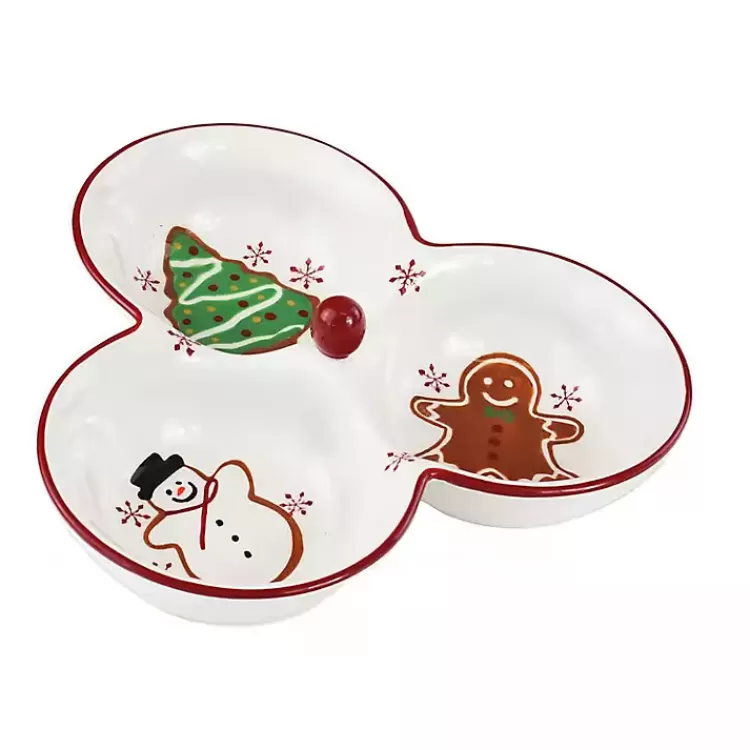 Three-Section Christmas Serving Platter>Kirklands Home Cheap