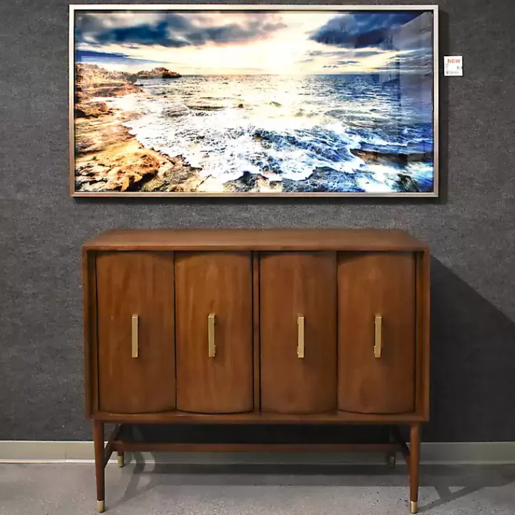 Tidal Motion Framed Tempered Glass Print>Kirklands Home Flash Sale