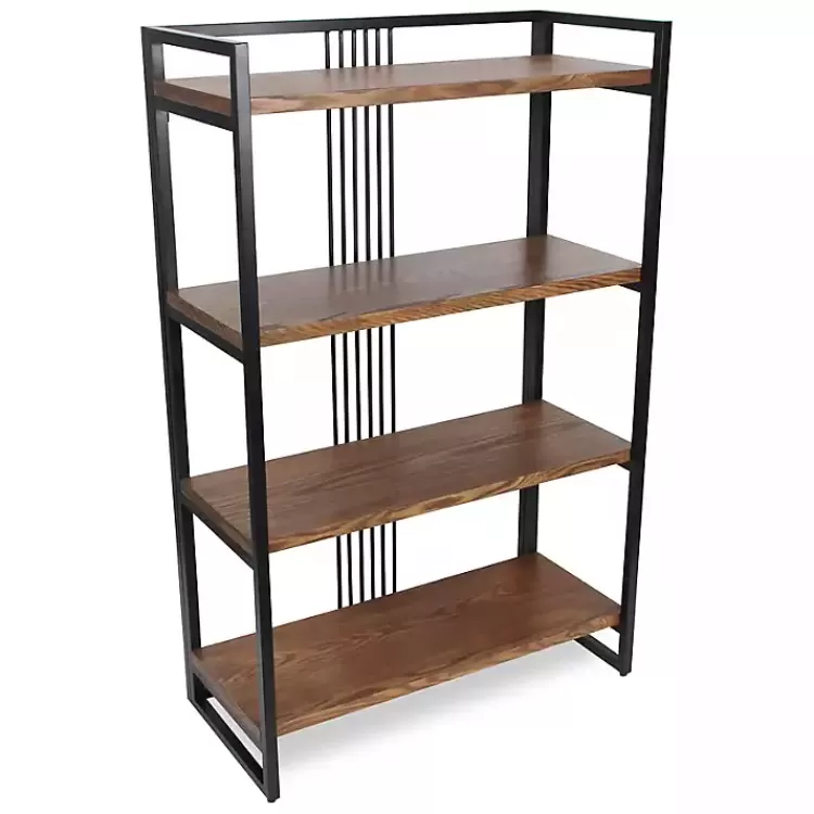 4-Tier Black Metal Frame Shelf>Kirklands Home Sale