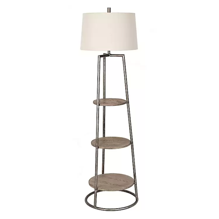 3-Tier Shelf Floor Lamp>Kirklands Home Store