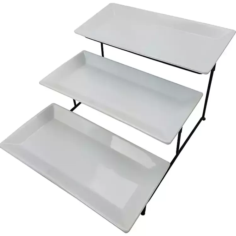 tier_white_serving_plates_2.webp 3-Tier Serving Plates>Kirklands Home Discount