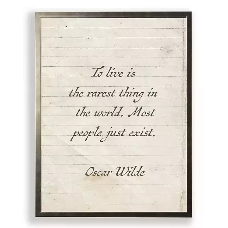 To Live is the Rarest Thing Wall Plaque>Kirklands Home Sale