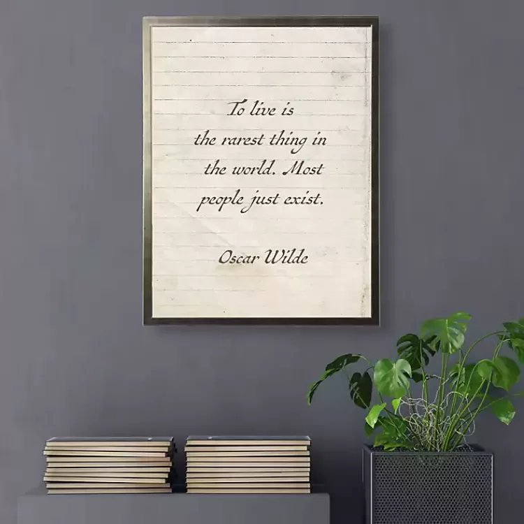 To Live is the Rarest Thing Wall Plaque>Kirklands Home Sale