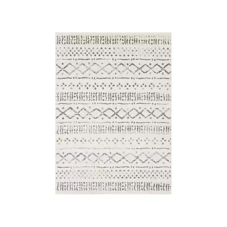 Toasted Brown Abstract Diamond Area Rug, 5x7>Kirklands Home Clearance