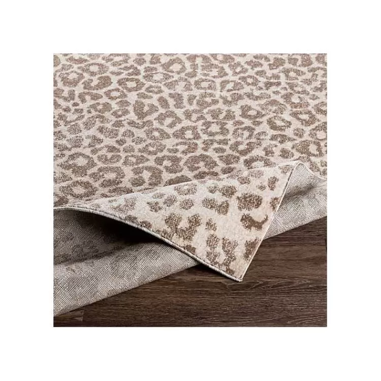 Toasted Brown Cheetah Print Area Rug, 5x7>Kirklands Home Outlet