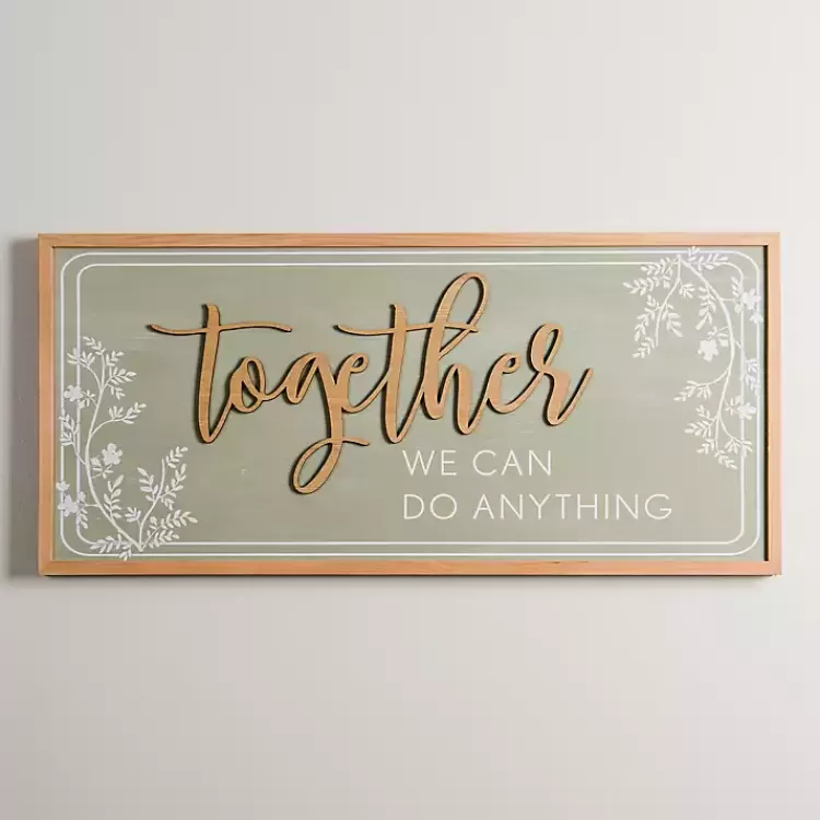 Together We Can Do Anything Wall Plaque>Kirklands Home New