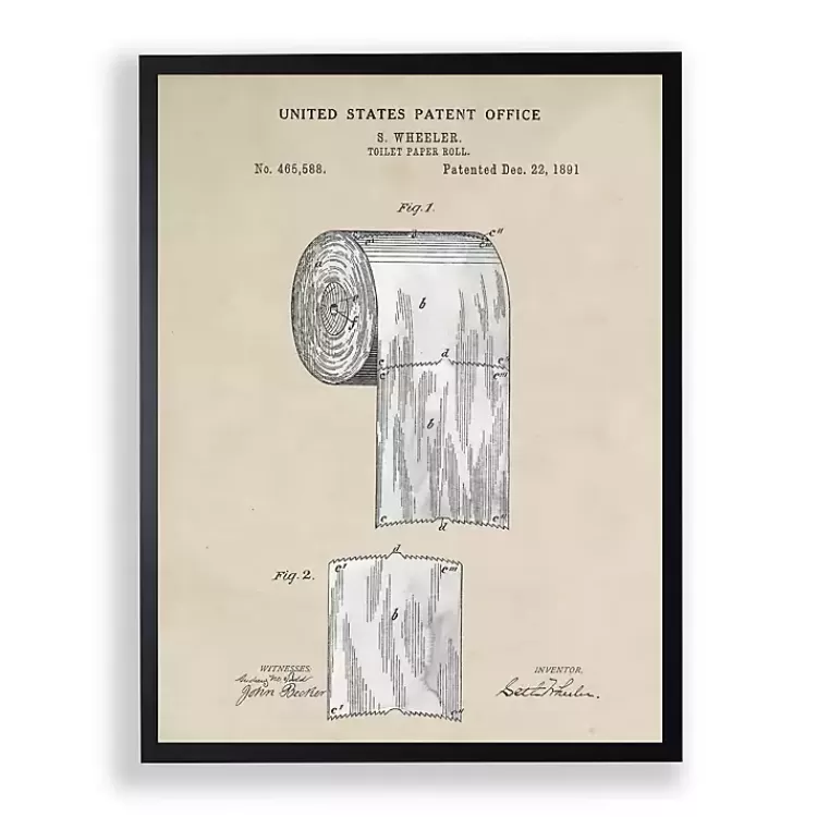 Toilet Paper Framed Art Print>Kirklands Home Clearance