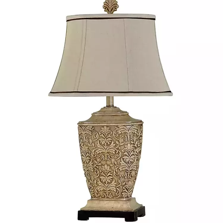 Traditional Carved Cream Finish Table Lamp>Kirklands Home Online