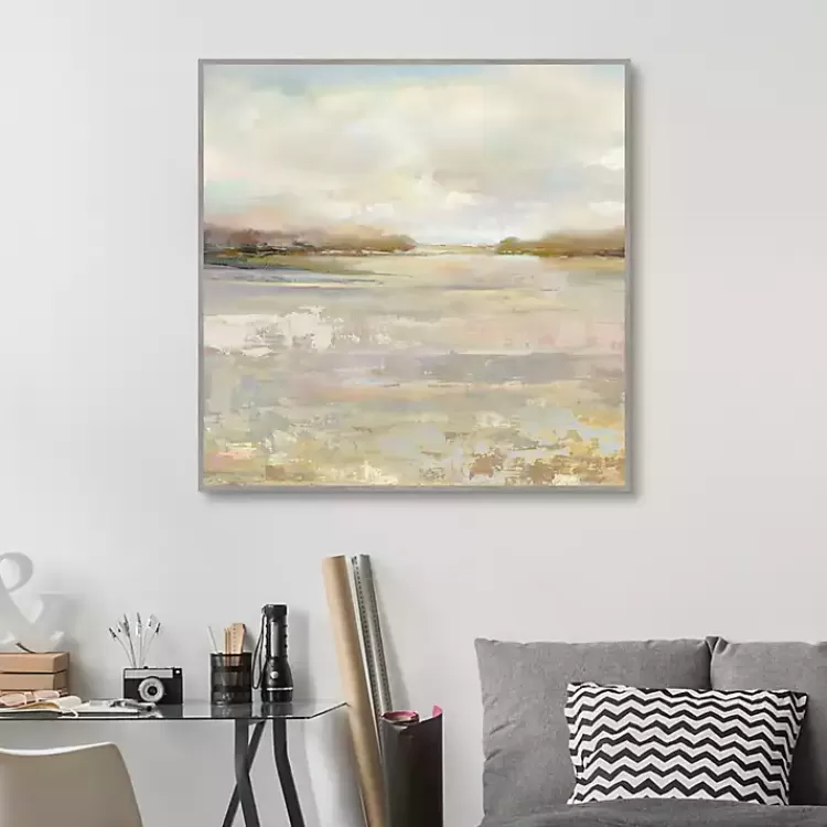 Tranquil Terrain Framed Canvas Print, 35x35 in.>Kirklands Home Online
