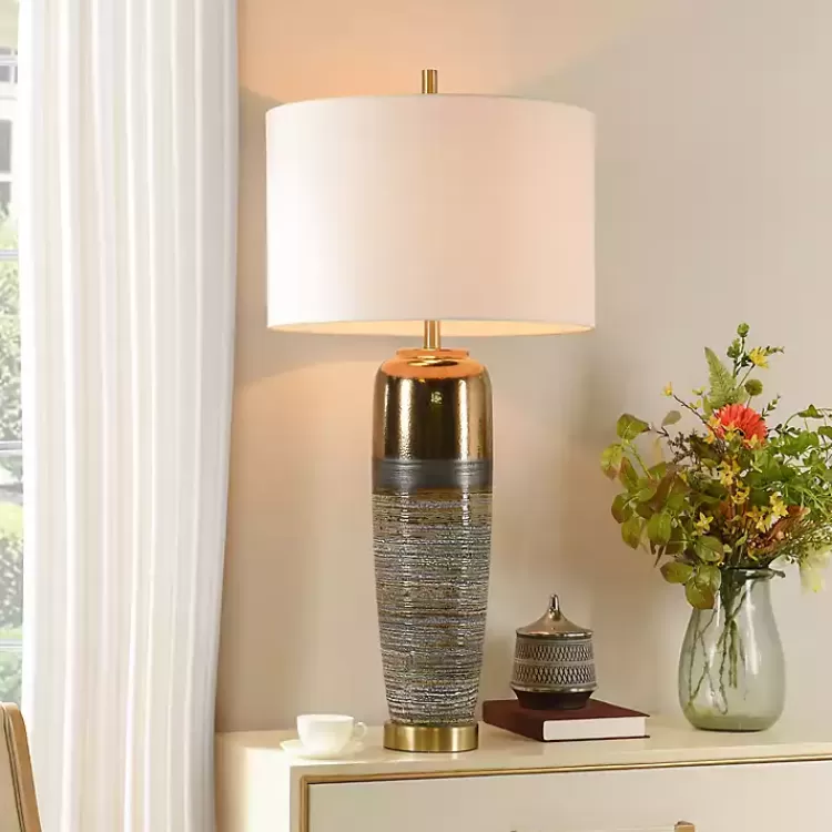 Transitional Ceramic & Metal Table Lamp>Kirklands Home Hot