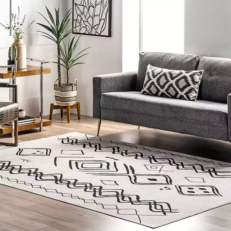 Transitional Moroccan Washable Area Rug, 4x6>Kirklands Home New