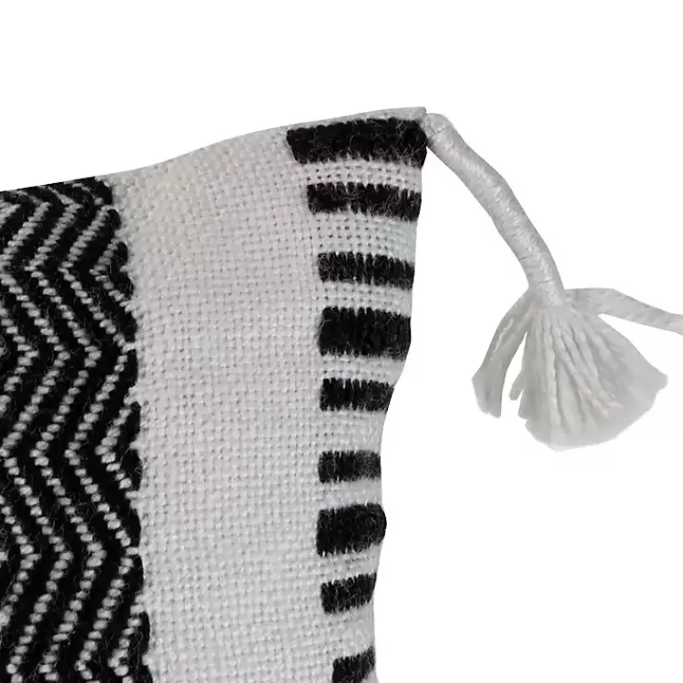 Tribal Stripe Tassel Outdoor Lumbar Pillow>Kirklands Home Best
