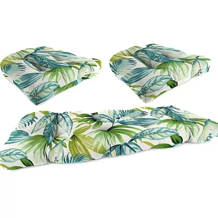 Tropical 3-pc. Chair and Bench Outdoor Cushion Set>Kirklands Home Sale