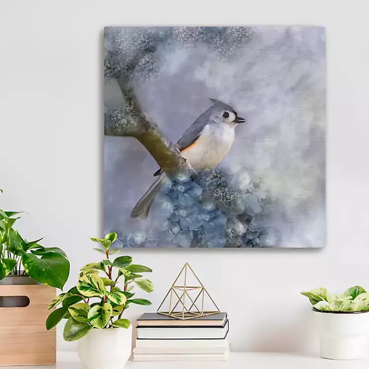Tufted Titmouse Bird Canvas Art Print>Kirklands Home Cheap