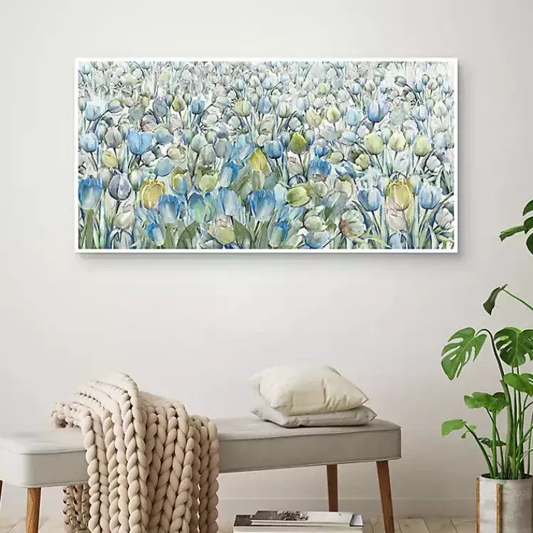 Tulip Parade Framed Canvas Art Print>Kirklands Home Flash Sale