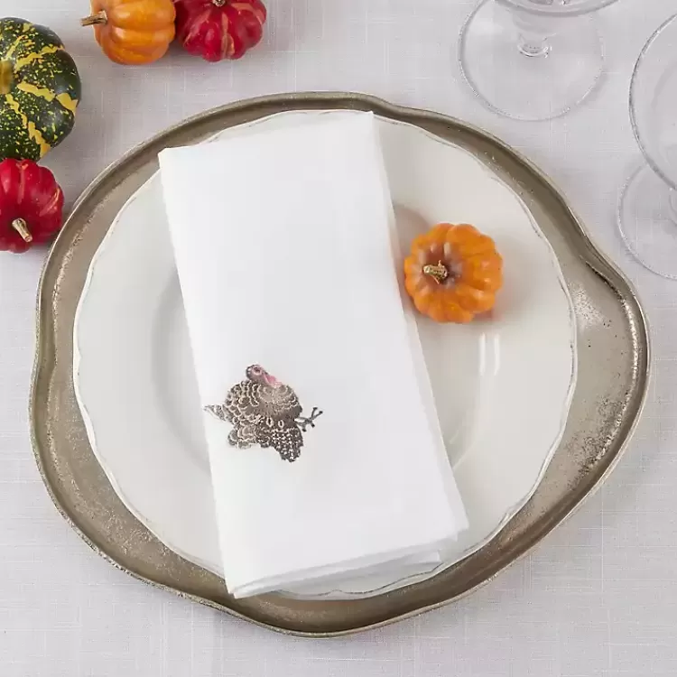 Turkey Embroidered 4-pc. Harvest Napkin Set>Kirklands Home New