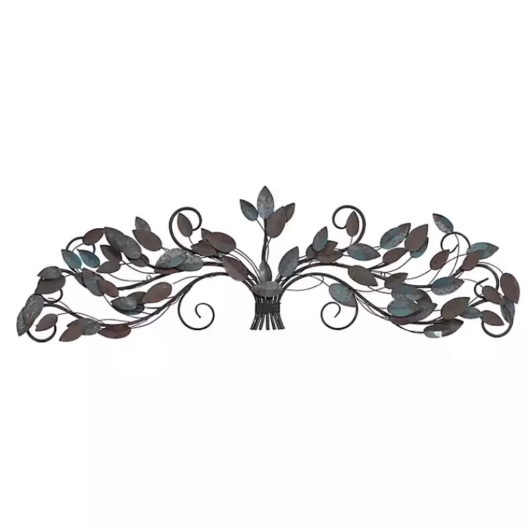 Turquoise Bronze Distressed Iron Vine Wall Plaque>Kirklands Home Discount