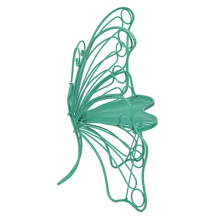 turquoise_butterfly_metal_chair_4.webp Turquoise Butterfly Metal Chair>Kirklands Home Shop