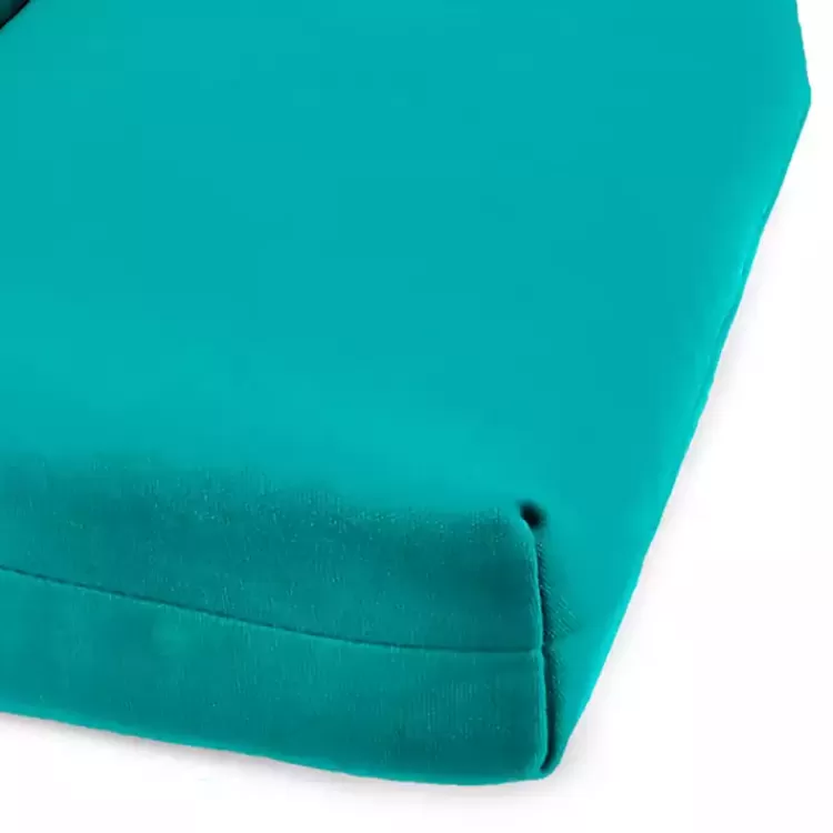 Turquoise Canvas French Edge Chaise Cushion>Kirklands Home Online