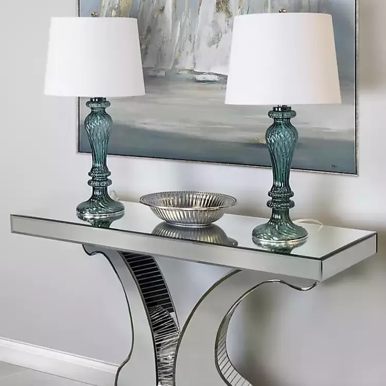 Turquoise Glass Table Lamps, Set of 2>Kirklands Home Shop