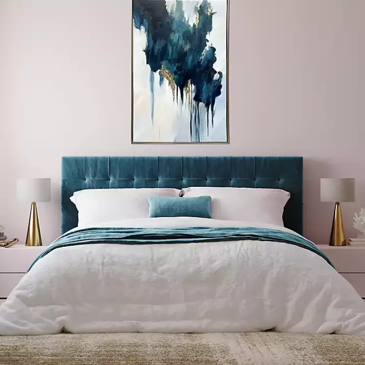 Turquoise Glimmer Framed Canvas Art Print>Kirklands Home Online