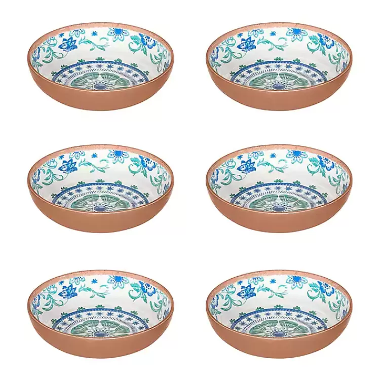 Turquoise Melamine Rio Ceral Bowls, Set of 6>Kirklands Home Sale