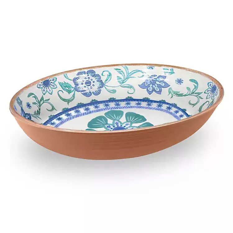 Turquoise Melamine Rio Serving Bowl>Kirklands Home Best Sale