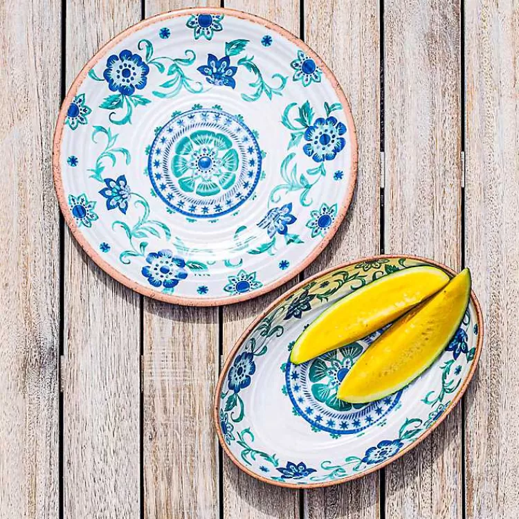 Turquoise Melamine Rio Serving Platter>Kirklands Home Online