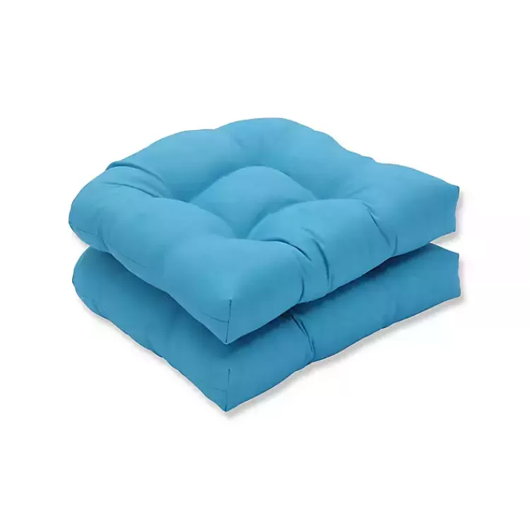 Turquoise Outdoor Wicker Chair Cushion, Set of 2>Kirklands Home Outlet