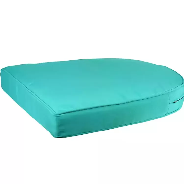 Turquoise Outdoor Wicker Seat Cushion>Kirklands Home New