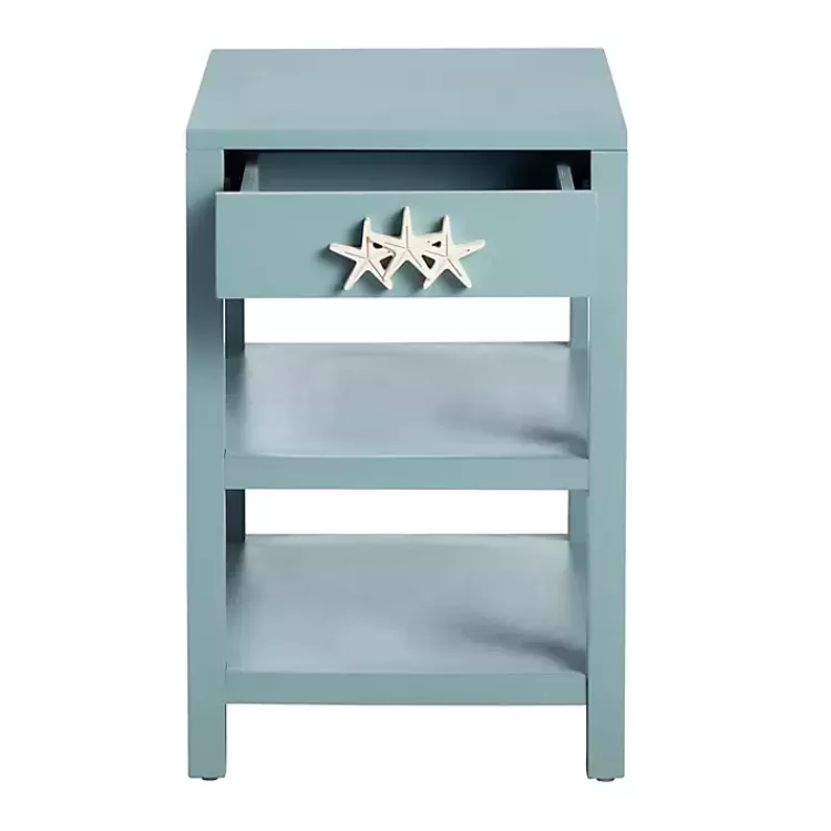 turquoise_starfish_accent_table_2.webp Turquoise Starfish Accent Table>Kirklands Home Flash Sale