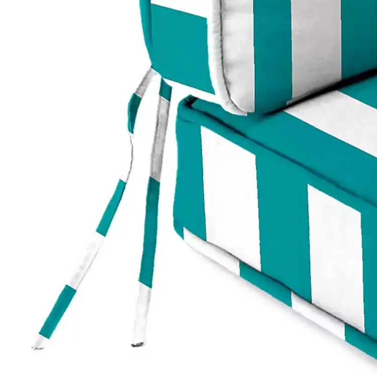 turquoise_striped_outdoor_deep_seat_cushion_2.webp Turquoise Striped Outdoor Deep Seat Cushion>Kirklands Home Cheap