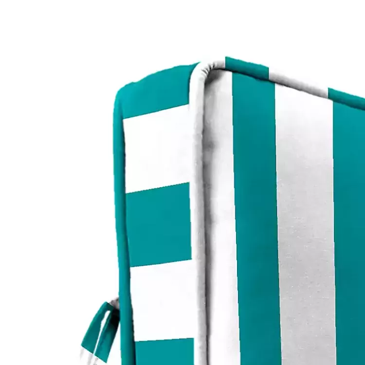 turquoise_striped_outdoor_deep_seat_cushion_3.webp Turquoise Striped Outdoor Deep Seat Cushion>Kirklands Home Cheap