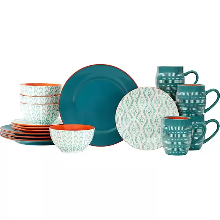 Turquoise Tangiers 16-pc. Dinnerware Set>Kirklands Home Hot