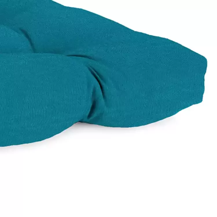 Turquoise Tufted Canvas Outdoor Bench Cushion>Kirklands Home Best