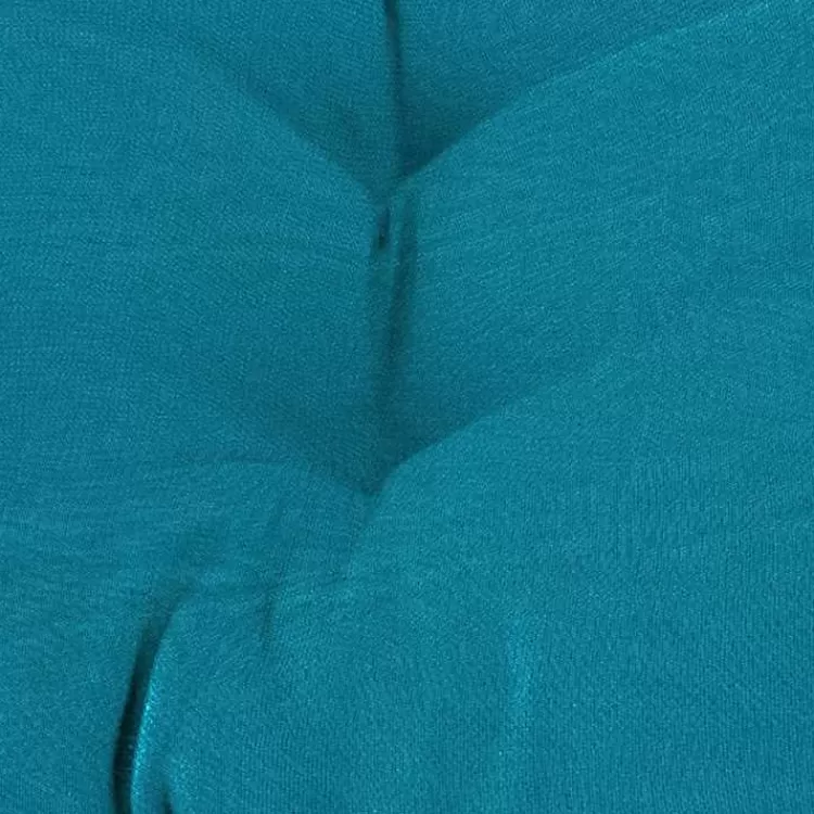 turquoise_tufted_canvas_outdoor_bench_cushion_2.webp Turquoise Tufted Canvas Outdoor Bench Cushion>Kirklands Home Best