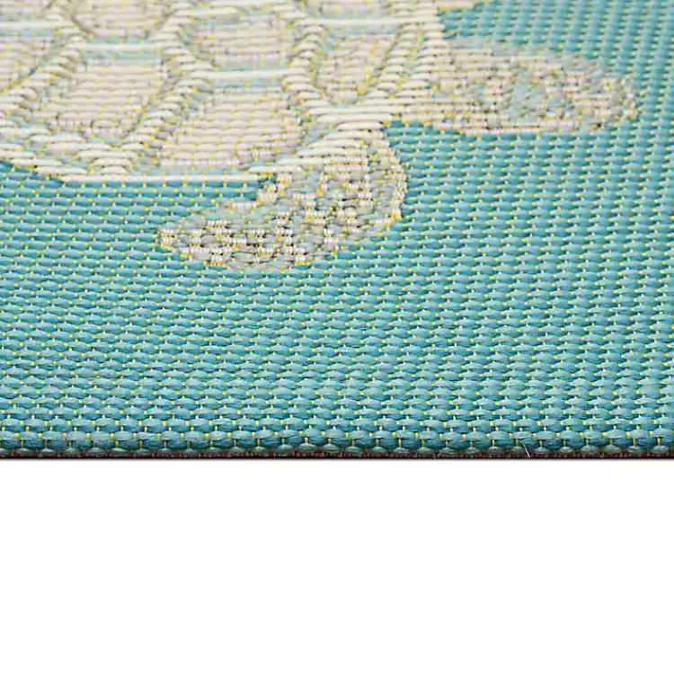 turquoise_turtles_indooroutdoor_rug_x_3.webp Turquoise Turtles Indoor/Outdoor Rug, 2x3>Kirklands Home Best Sale