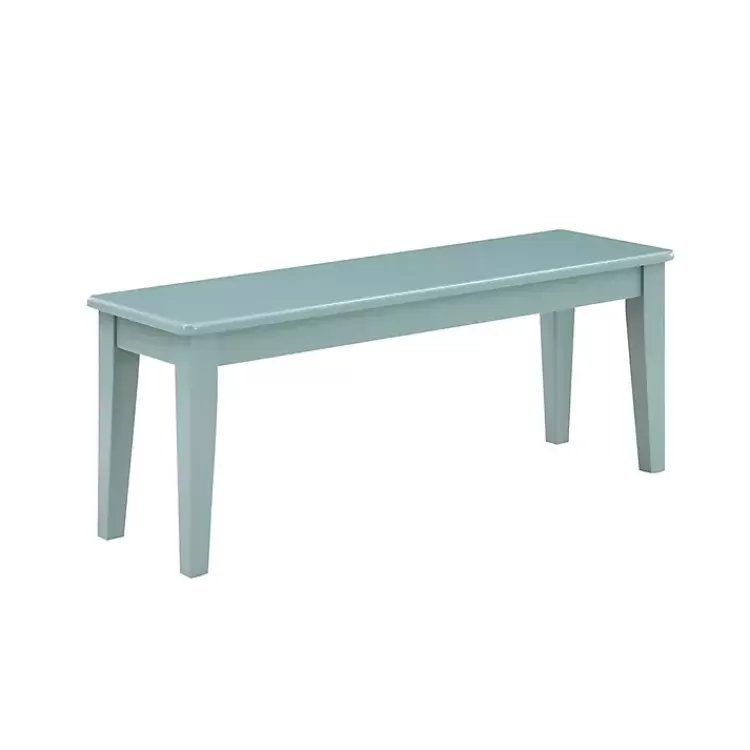 Turquoise Wood Classic Farmhouse Bench>Kirklands Home Hot