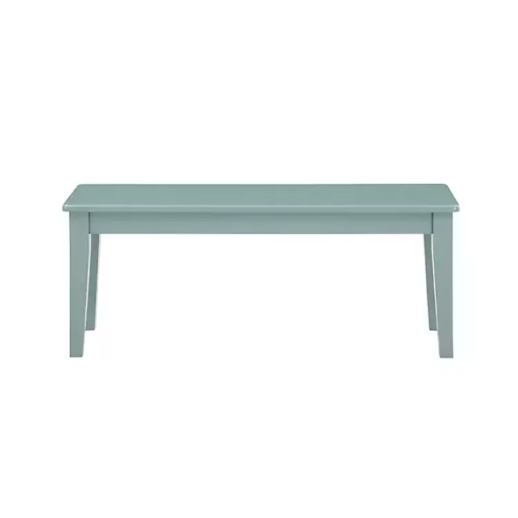 Turquoise Wood Classic Farmhouse Bench>Kirklands Home Hot