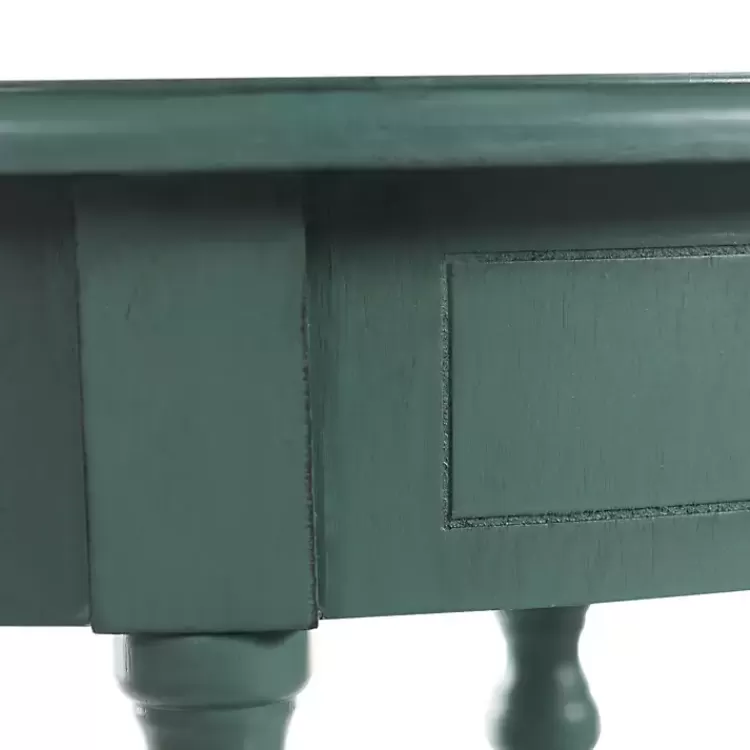 turquoise_wood_oval_emily_accent_table_4.webp Turquoise Wood Oval Emily Accent Table>Kirklands Home Fashion
